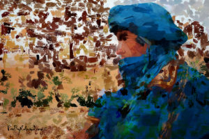 Ksar sur la route du Sahara